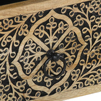 Comodino-Tavolino da notte 40x33x46 cm in Legno Massello di Mango 898482