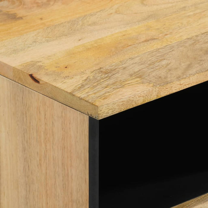 Comodini 2pz 40x33x46 cm in Legno Massello di Mango 358219