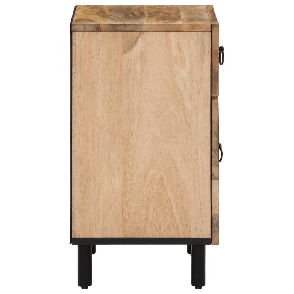 Comodino-Tavolino da notte 50x33x60 cm in Legno Massello di Mango 742312