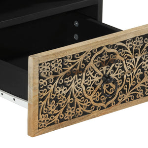 Tavolino da Salotto 80x54x40 cm in Legno Massello di Mango 358225