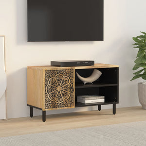 Mobile Porta TV 80x31x46 cm in Legno Massello di Mango 358227