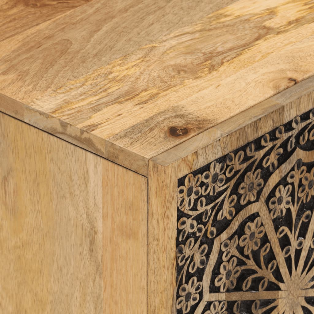 Mobile Porta TV 80x31x46 cm in Legno Massello di Mango 358227