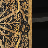 Mobile Porta TV 80x31x46 cm in Legno Massello di Mango 358227