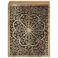 Mobile da Bagno a Parete 38x33x48 cm in Legno Massello di Mangocod mxl 112232