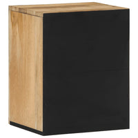 Mobile da Bagno a Parete 38x33x48 cm in Legno Massello di Mango 358232