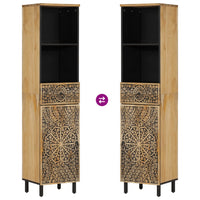 Mobile da Bagno 38x33x160 cm in Legno Massello di Mango