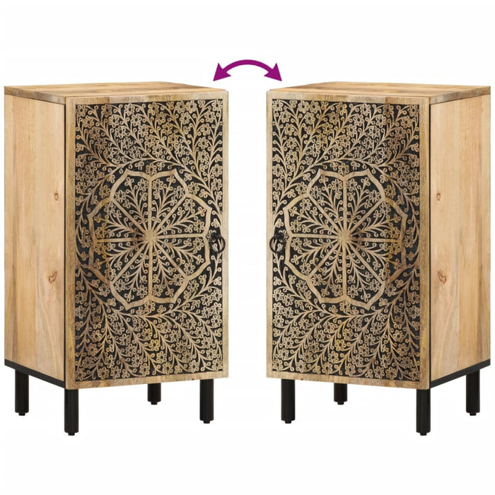 Credenza 40x33x75 cm in Legno Massello di Mango 358236