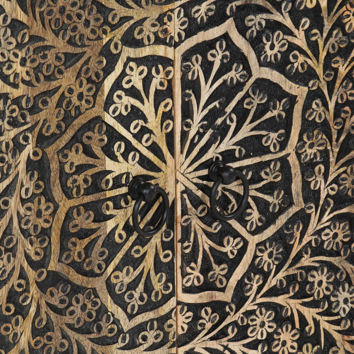 Credenza-Buffet-Armadio da cucina 60x33x75 cm in Legno Massello di Mango 254431