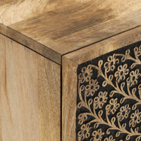 Credenza 60x33x75 cm in Legno Massello di Mango 358238