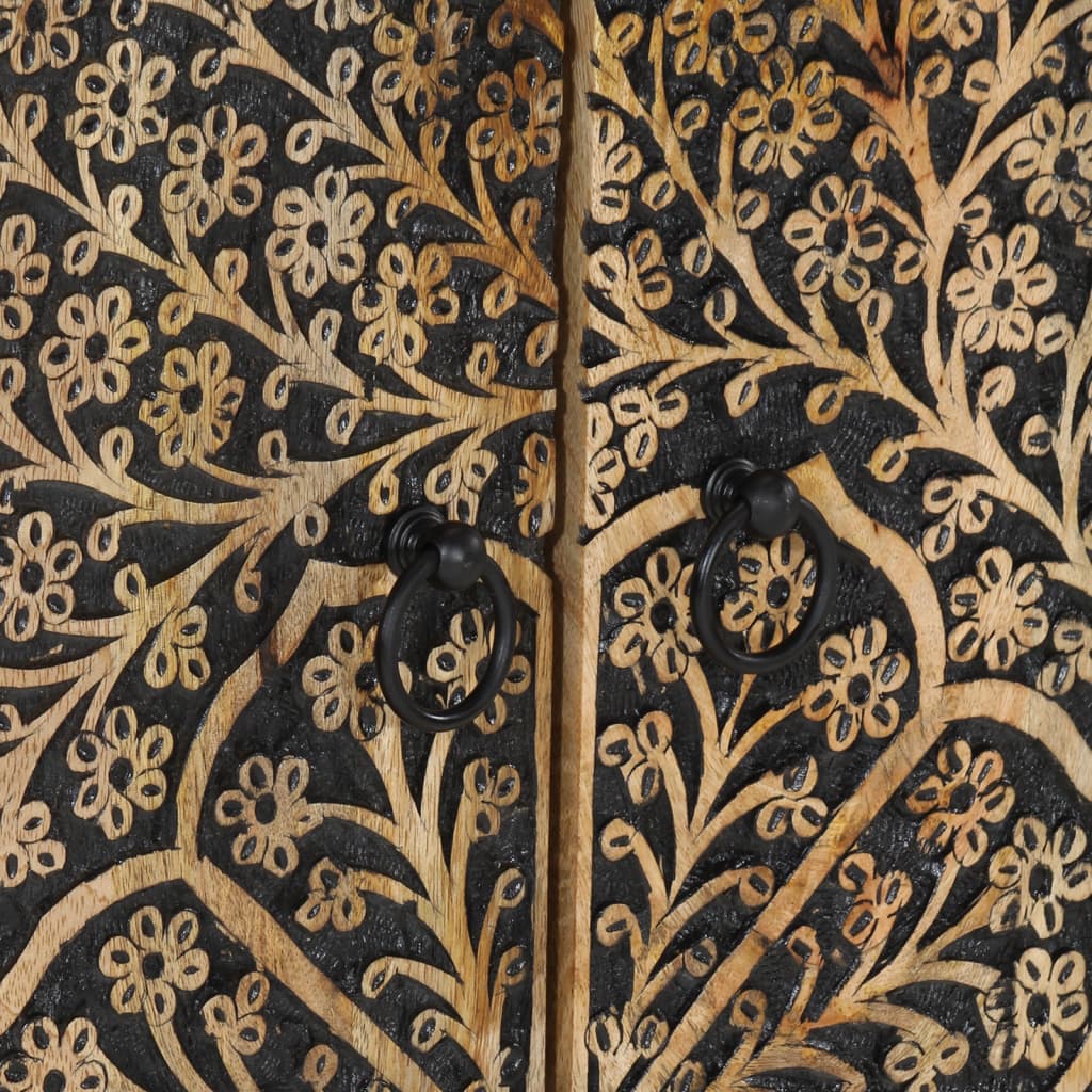 Credenza 60x33x75 cm in Legno Massello di Mango 358238