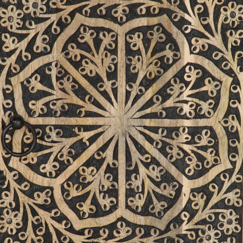 Credenza 90x33x75 cm in Legno Massello di Mango 358240