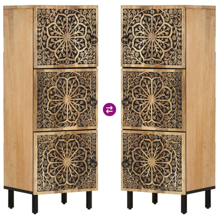 Credenza 40x33x110 cm in Legno Massello di Mango 358241