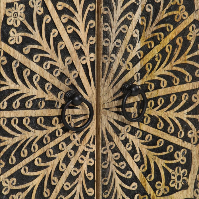 vidaXL Credenza 60x33x110 cm in Legno Massello di Mango