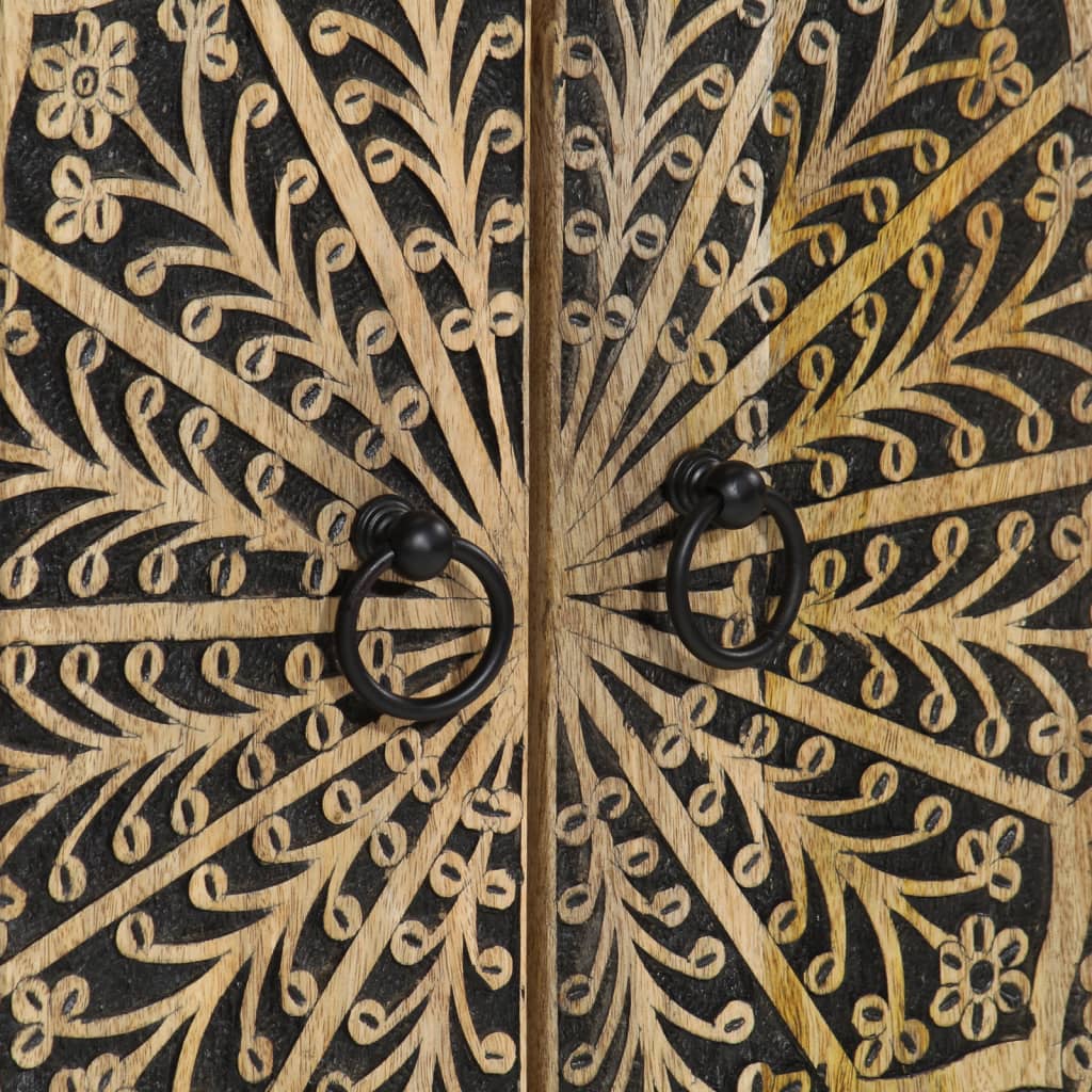 Credenza-Buffet-Armadio da cucina 60x33x110 cm in Legno Massello di Mango 326562