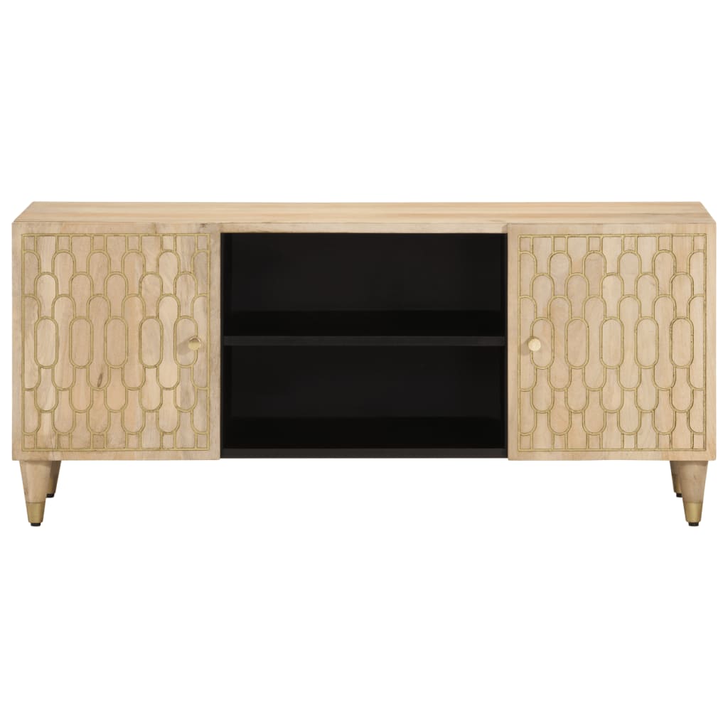Mobile Porta TV-Mobile per TV-Credenza TV 105x33x46cm in Legno Massello di Mango 459287