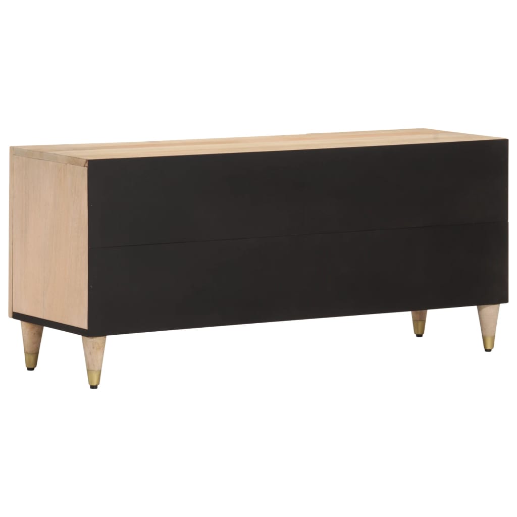 Mobile Porta TV-Mobile per TV-Credenza TV 105x33x46cm in Legno Massello di Mango 459287