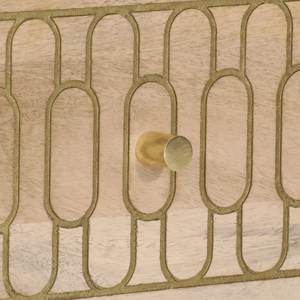 Mobile Porta TV 70x33x46 cm in Legno Massello di Mango 358249