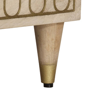 Mobile Porta TV 70x33x46 cm in Legno Massello di Mango 358249