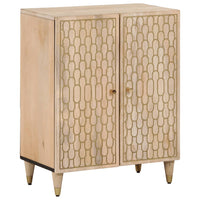 Credenza 60x33x75 cm in Legno Massello di Mangocod mxl 91881