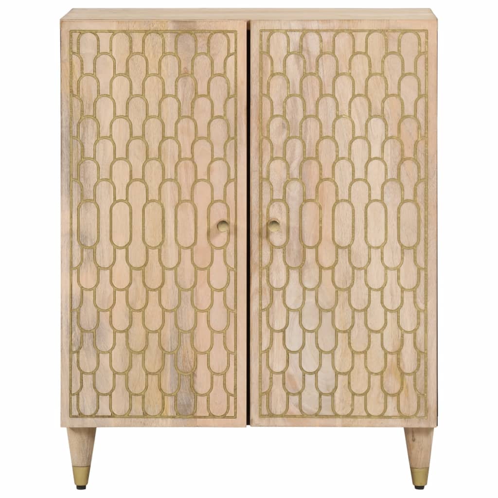 Credenza 60x33x75 cm in Legno Massello di Mango 358250