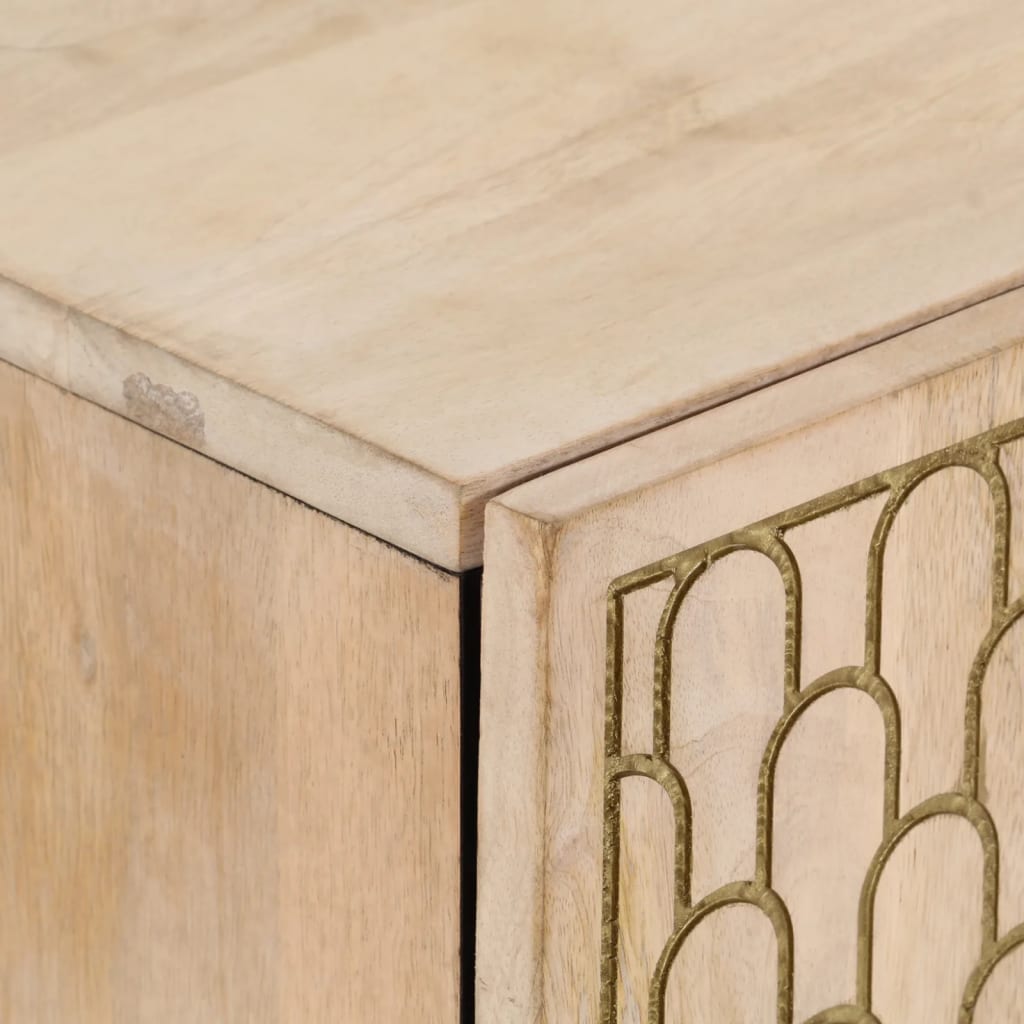 Credenza-Buffet-Armadio da cucina 60x33x75 cm in Legno Massello di Mango 168749
