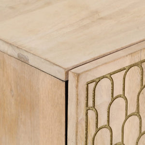 Credenza-Buffet-Armadio da cucina 60x33x75 cm in Legno Massello di Mango 168749