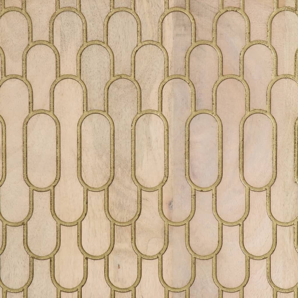 Credenza 60x33x75 cm in Legno Massello di Mango 358250