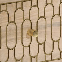 Credenza-Buffet-Armadio da cucina 60x33x75 cm in Legno Massello di Mango 942707