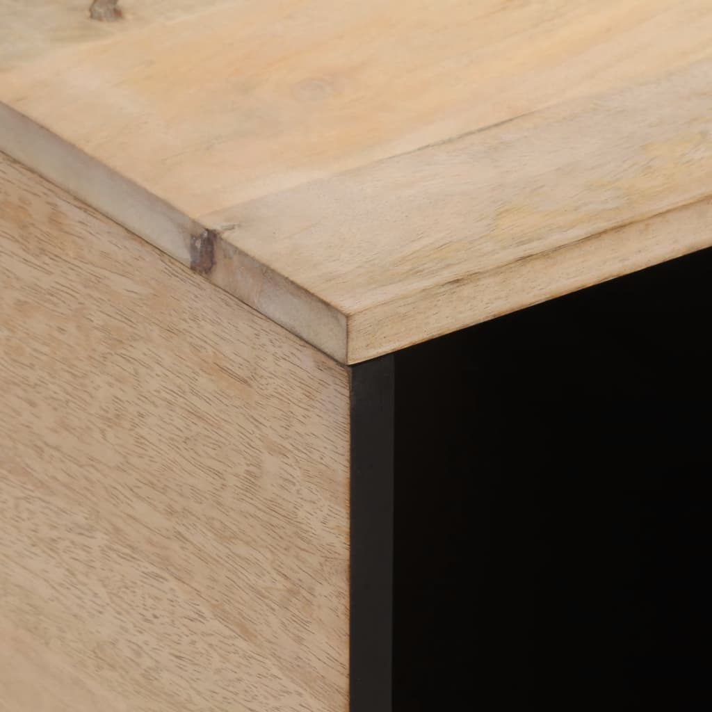 Tavolino da Salotto 80x50x40 cm Legno Massello di Mango 358252