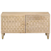 Tavolino da Salotto 80x50x40 cm Legno Massello di Mango 358253