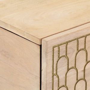 Tavolino da Salotto 80x50x40 cm Legno Massello di Mango 358253