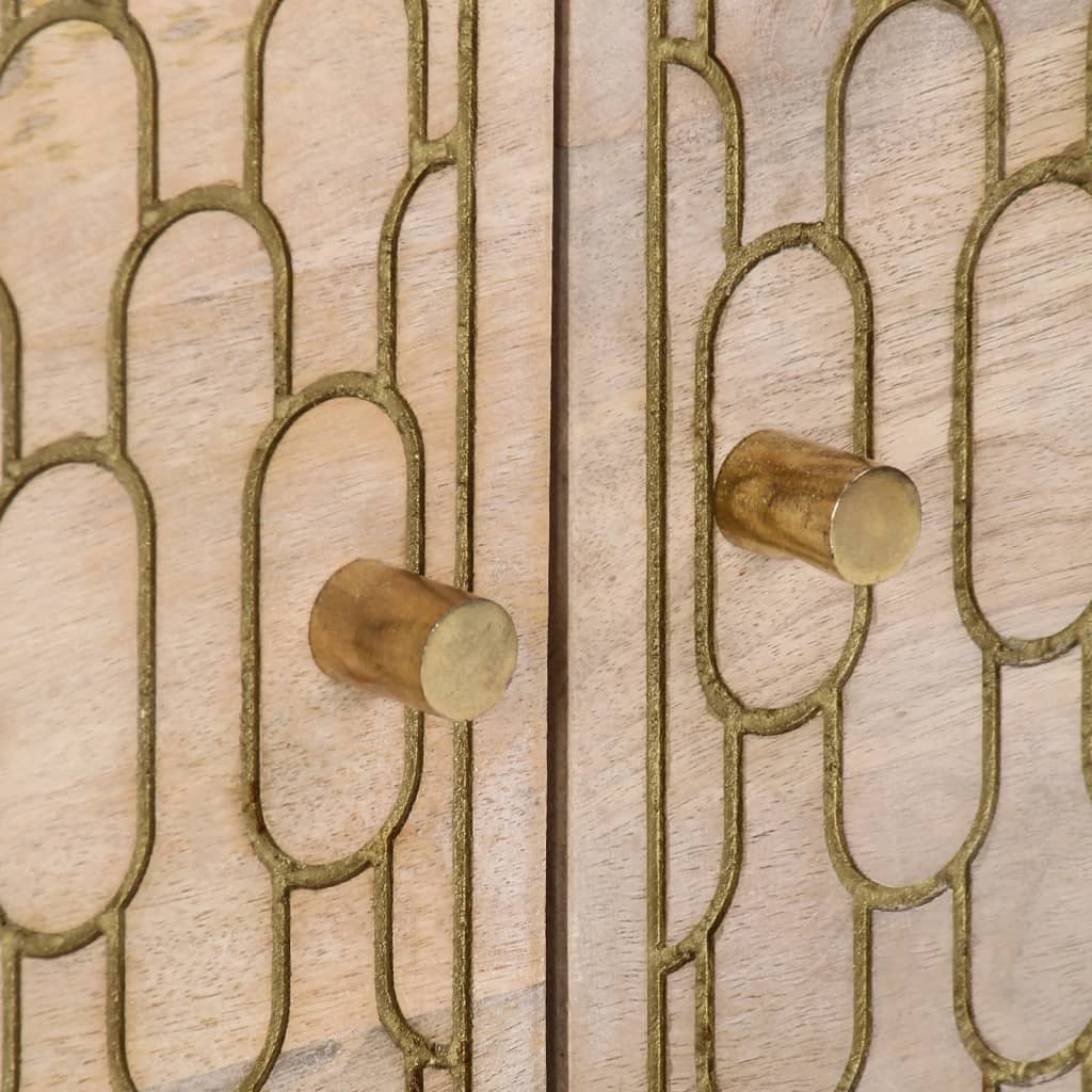 Tavolino da Salotto-Tavolino da soggiorno-Tavolo 80x50x40 cm Legno Massello di Mango 997221