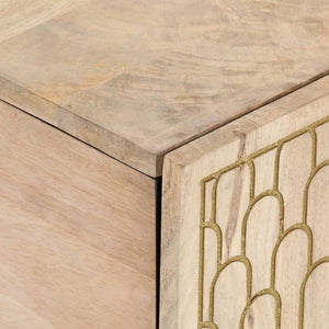 Tavolino da Salotto 100x54x40 cm in Legno Massello di Mango 358260