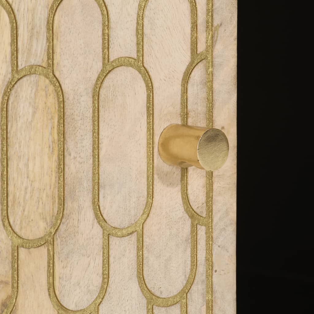 Tavolino da Salotto 100x54x40 cm in Legno Massello di Mango 358260