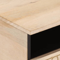 Tavolino da Salotto-Tavolino da soggiorno-Tavolo 80x54x40 cm in Legno Massello di Mango 378996