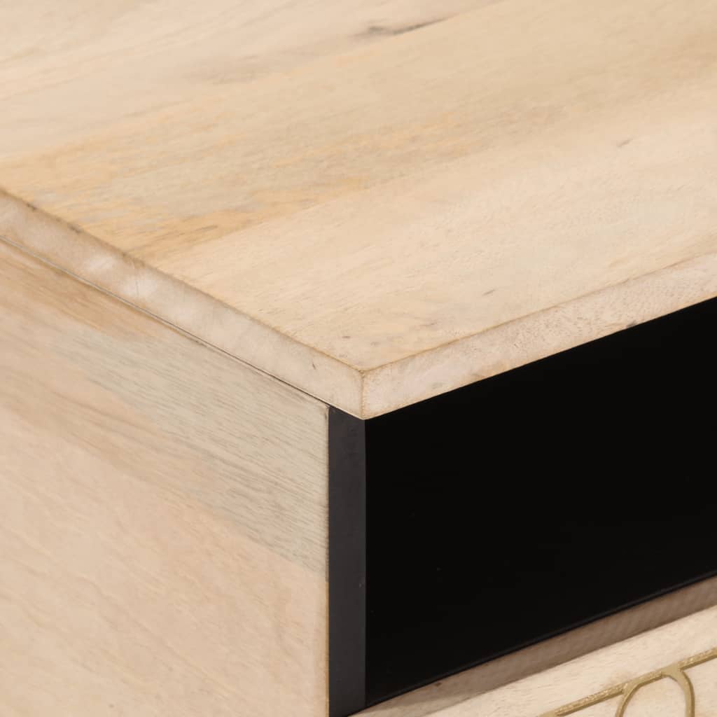 Tavolino da Salotto 80x54x40 cm in Legno Massello di Mango 358261