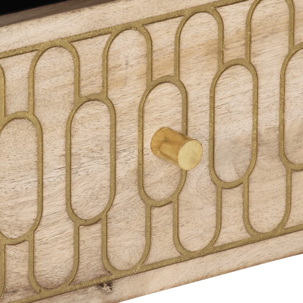 Mobile Porta TV-Mobile per TV-Credenza TV 100x33x46 cm in Legno Massello di Mango 471438