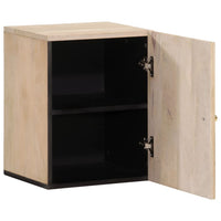 Mobile da Bagno a Parete 38x33x48 cm in Legno Massello di Mango 358268