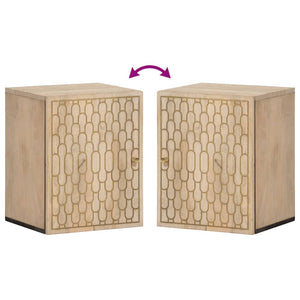 Mobile da Bagno a Parete 38x33x48 cm in Legno Massello di Mango 358268