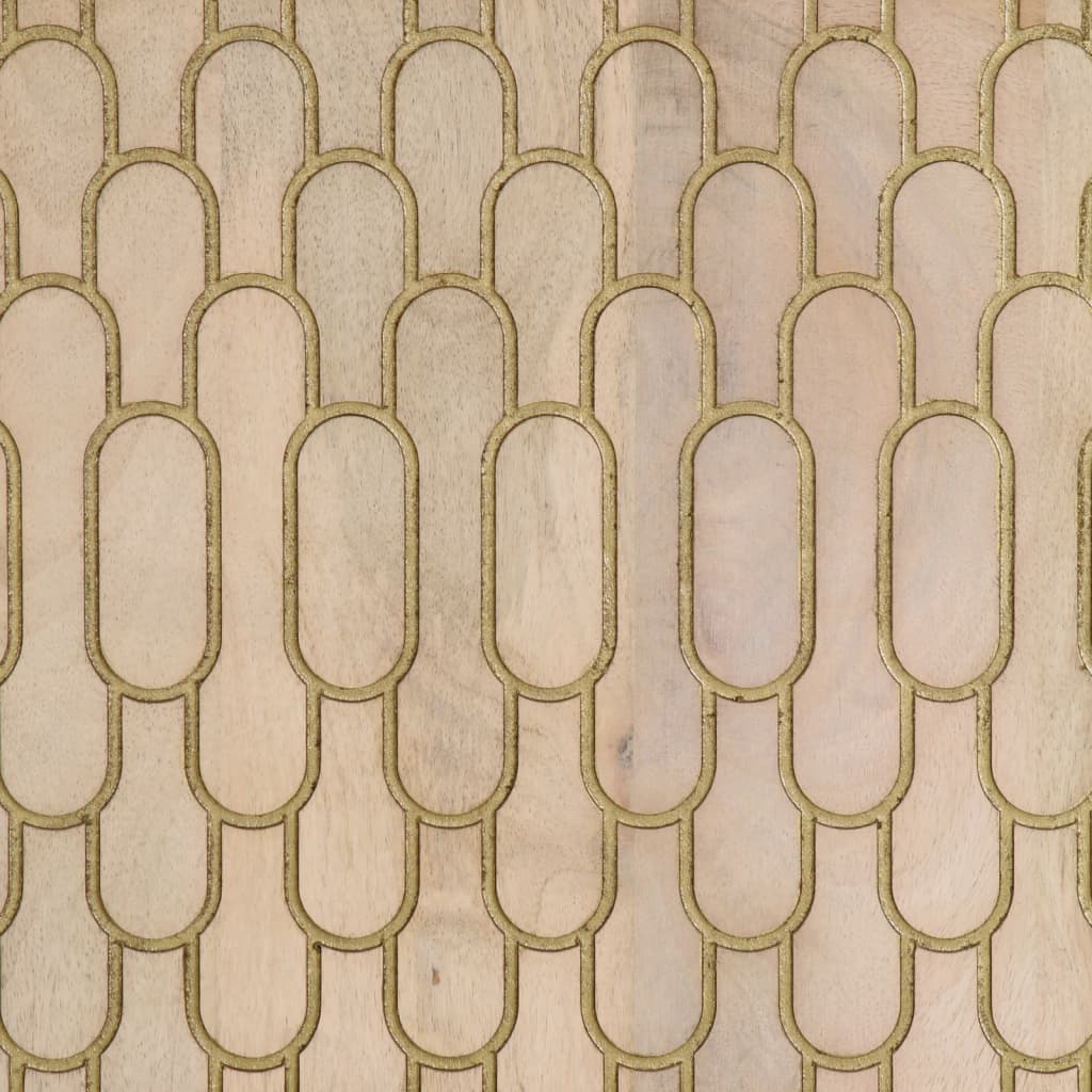 Mobile da Bagno a Parete 38x33x48 cm in Legno Massello di Mango 358268