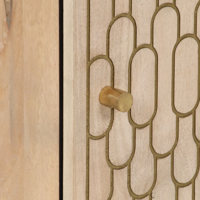 Mobile da Bagno 38x33x160 cm in Legno Massello di Mango 358270