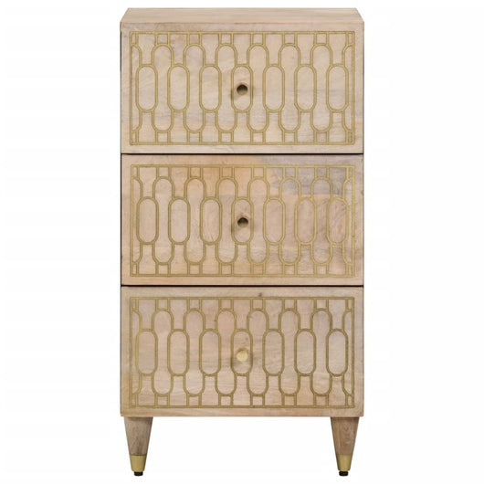 Credenza 40x33x75 cm in Legno Massello di Mango 358271
