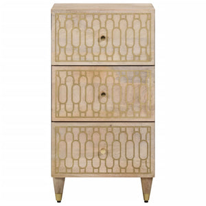 Credenza 40x33x75 cm in Legno Massello di Mangocod mxl 91879