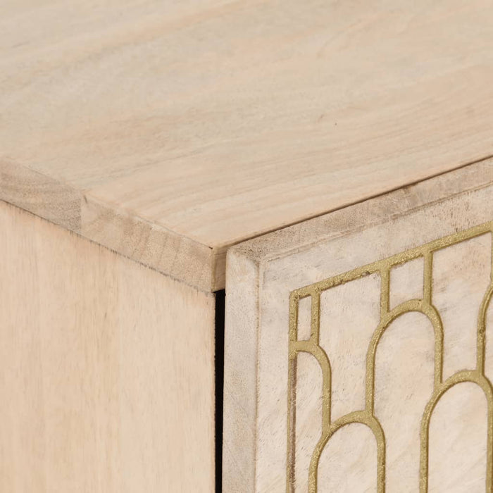 Credenza 40x33x75 cm in Legno Massello di Mango 358271