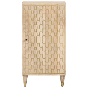 Credenza 40x33x75 cm in Legno Massello di Mango 358272