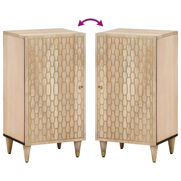 Credenza 40x33x75 cm in Legno Massello di Mango 358272