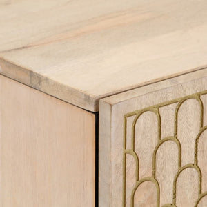 Credenza 40x33x75 cm in Legno Massello di Mango 358272