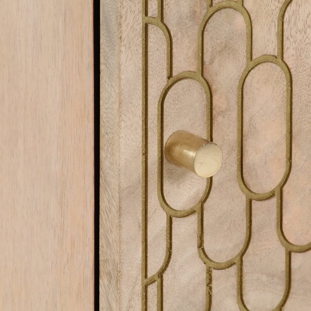 Credenza 40x33x75 cm in Legno Massello di Mango 358272