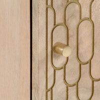 Credenza 40x33x75 cm in Legno Massello di Mango 358272