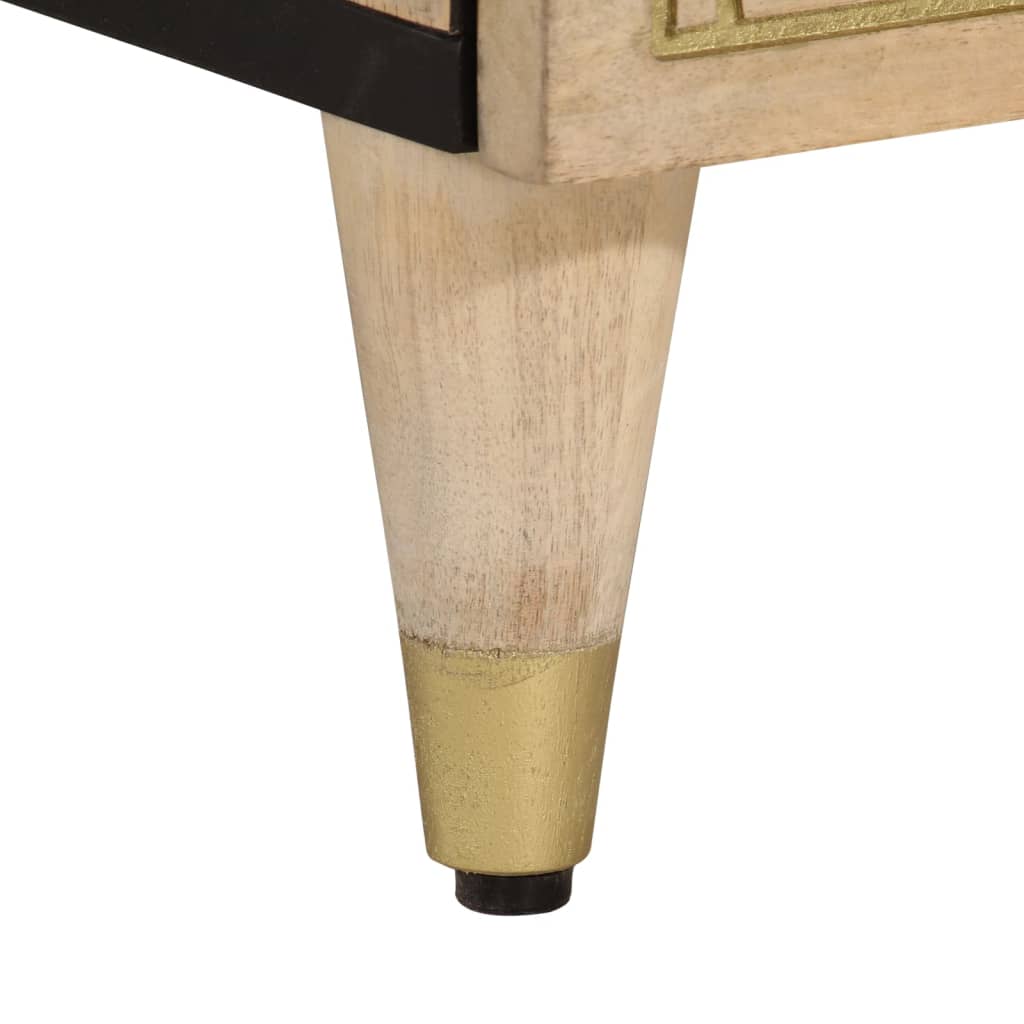 Credenza 40x33x75 cm in Legno Massello di Mango 358272